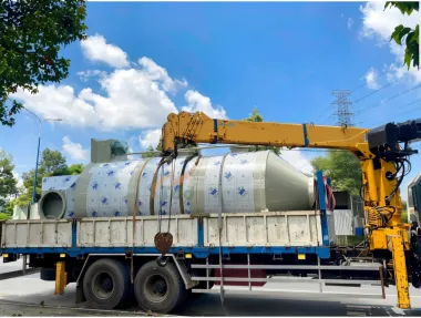 Hệ thống lắp đặt linh kiện quạt, đường ống và bồn lọc vi sinh PP (Polypropylene) 