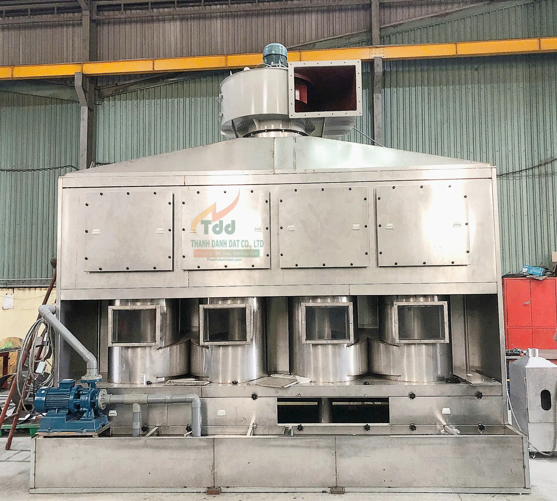 Bồn phun sơn 2 màng nước inox